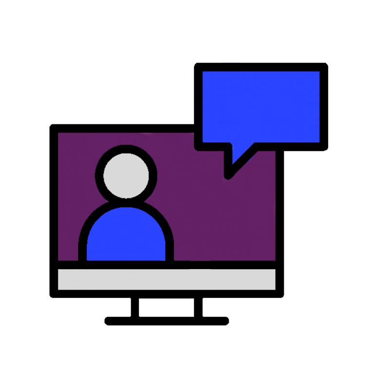 Icon of a digital chat